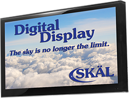digital display header sales info